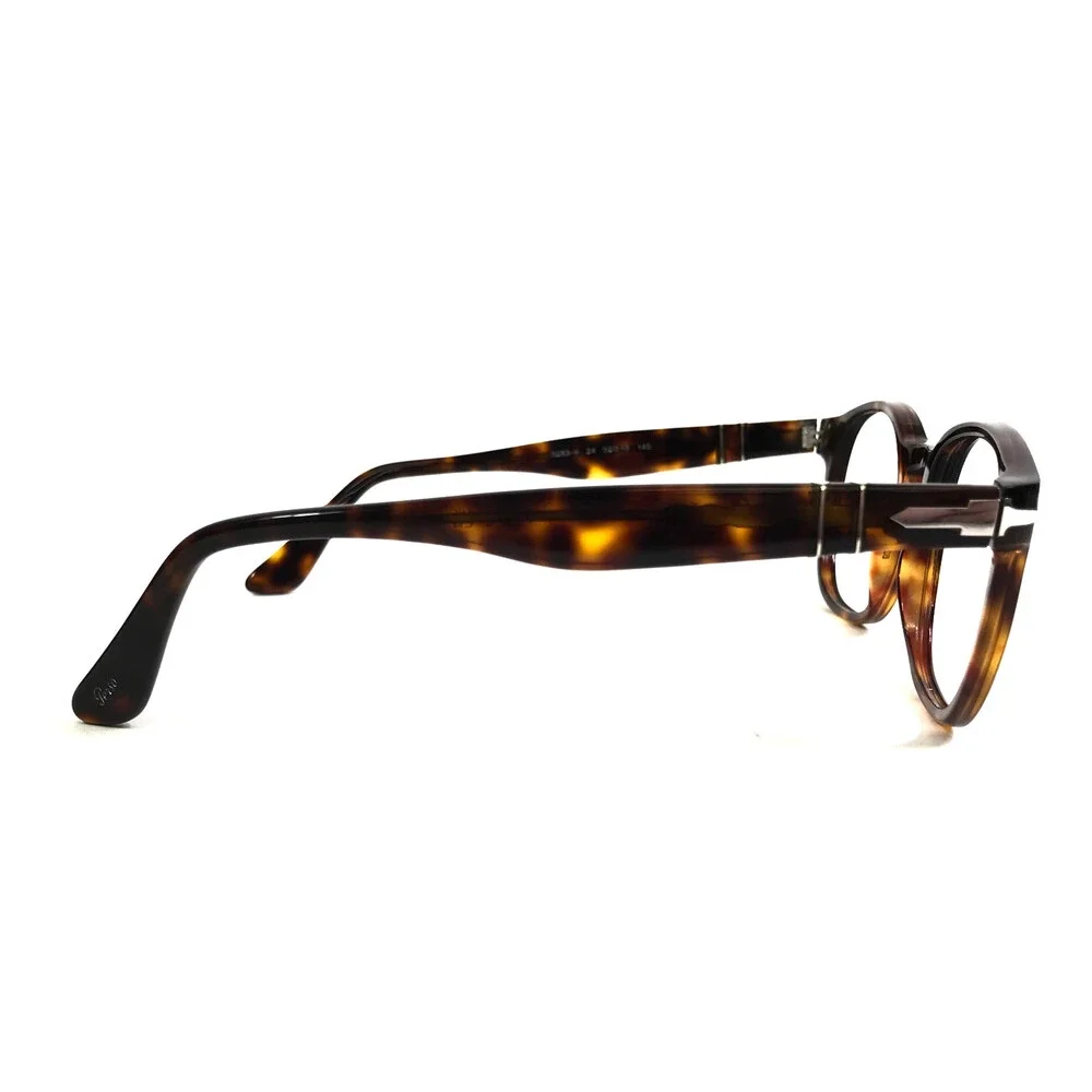 Persol Eyeglasses Frames 3238-V 24 Tortoise Brown Square Full Rim 52-19-145